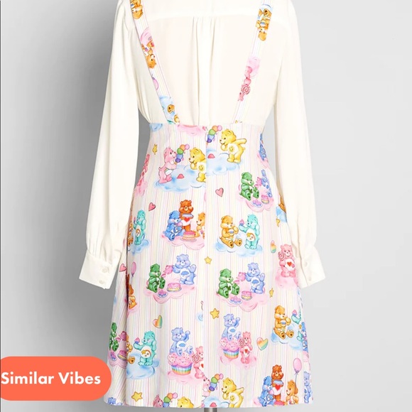 ModCloth X Care Bears Overall Winner Jumper Skirt Dress - Picture 3 of 7